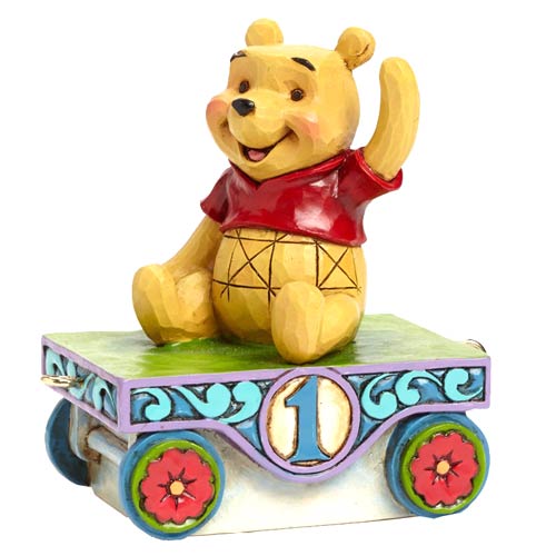 Disney Traditions Winnie the Pooh Birthday Train Car 1 Statue